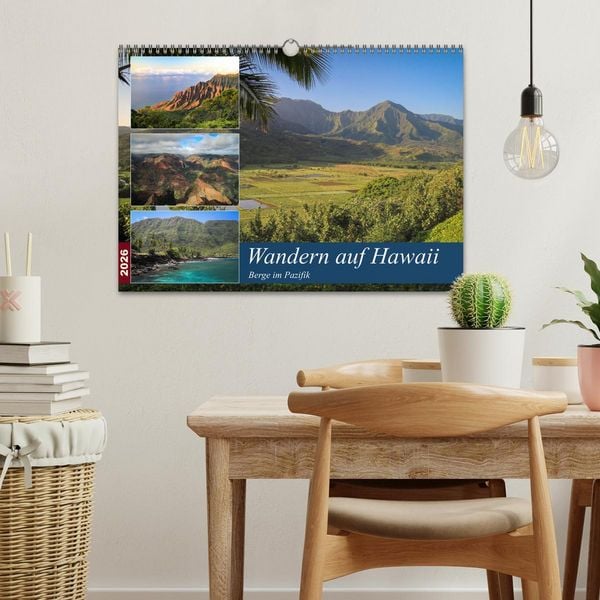 Produktbild: Wandern auf Hawaii - Berge im Pazifik (Wandkalender 2026 DIN A3 quer), CALVENDO Monatskalender