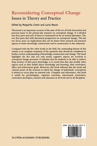 Produktbild: Reconsidering Conceptual Change: Issues in Theory and Practice