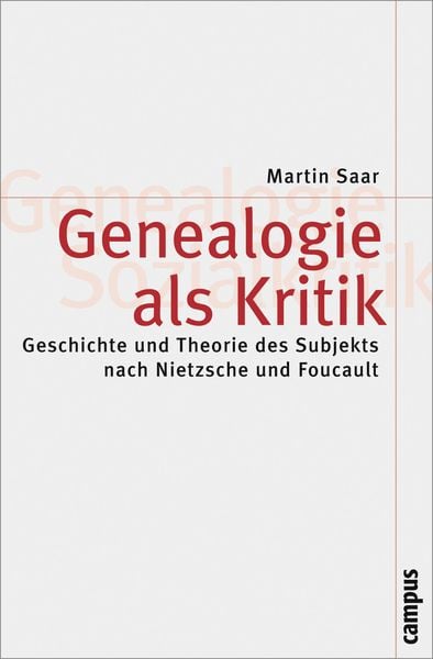 Produktbild: Genealogie als Kritik
