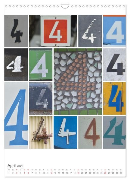 Produktbild: Das Jahr in Zahlen (Wandkalender 2026 DIN A3 hoch), CALVENDO Monatskalender