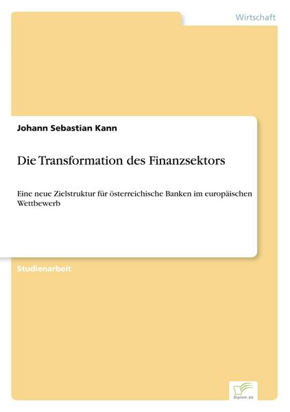Produktbild: Die Transformation des Finanzsektors