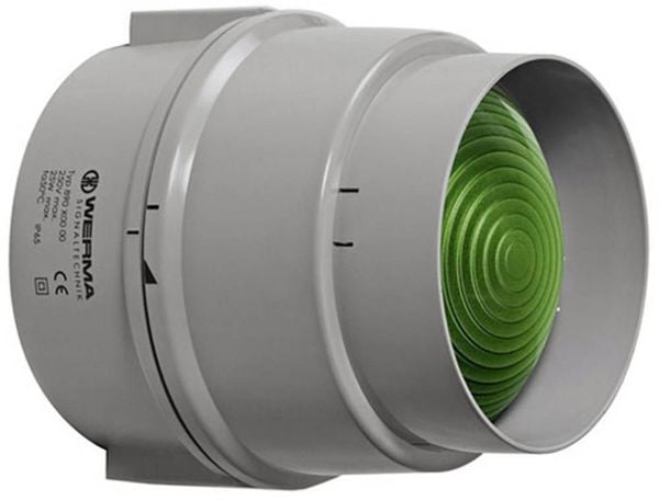 Werma Signaltechnik Signalleuchte 890.200.00 890.200.00 Grün Dauerlicht 12 V/AC, 12 V/DC, 24 V/AC, 24 V/DC, 48 V/AC, 48 V/DC, 110 V/AC, 230 V/AC