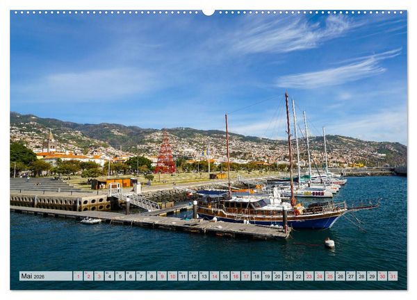 Produktbild: Madeira Die Stadt Funchal (Wandkalender 2026 DIN A2 quer), CALVENDO Monatskalender