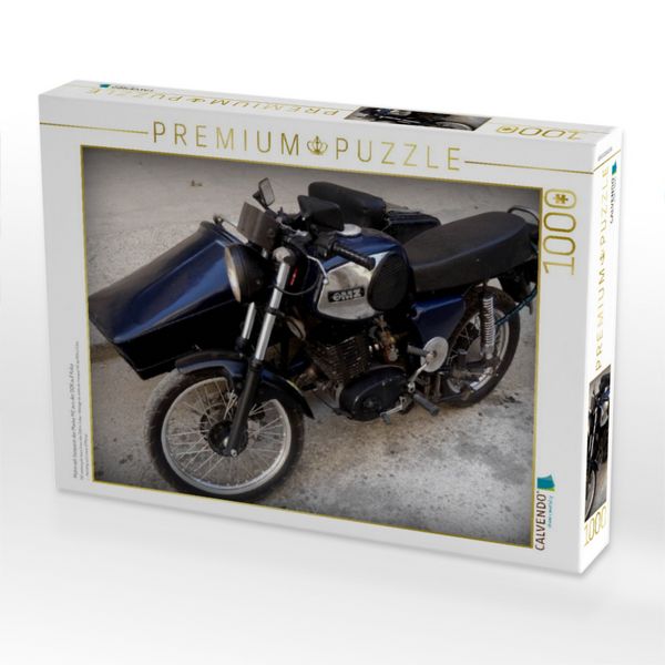 Produktbild: CALVENDO Puzzle Motorrad-Gespann der Marke MZ aus der DDR auf Kuba | 1000 Teile Lege-Gr&ouml;&szlig;e 64x48cm Foto-Puzzle f&uuml;r gl&uuml;ckliche Stunden