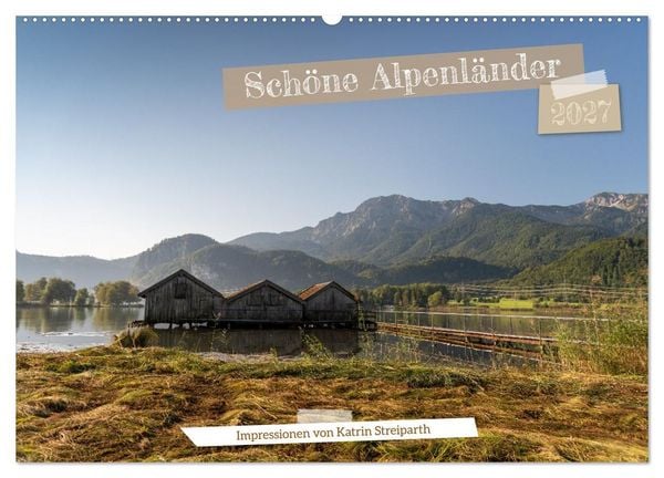 Produktbild: Sch&ouml;ne Alpenl&auml;nder (Wandkalender 2027 DIN A2 quer), CALVENDO Monatskalender
