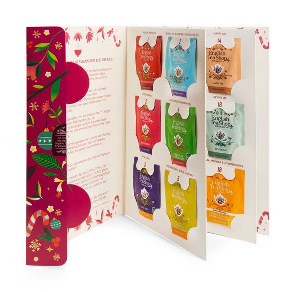 Produktbild: ETS - Tee Adventskalender Teebuch "Weihnachtsgeschichte", BIO, 24 Teebeutel