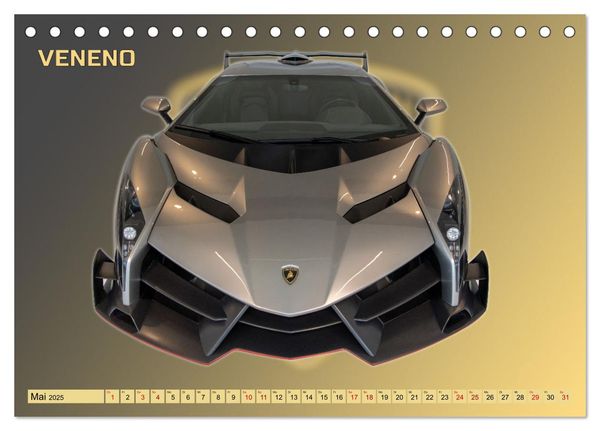 Produktbild: Ikonen der Automobilkunst (Tischkalender 2025 DIN A5 quer), CALVENDO Monatskalender
