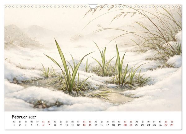 Produktbild: Jahreszeitenspiel (Wandkalender 2027 DIN A3 quer), CALVENDO Monatskalender
