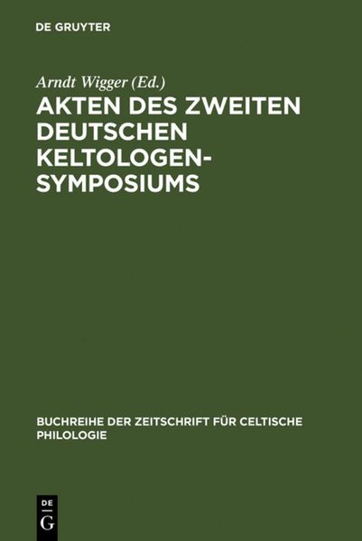 Produktbild: Akten des zweiten deutschen Keltologen-Symposiums