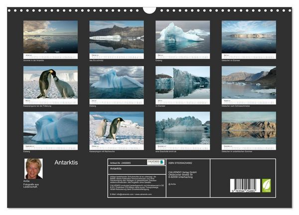 Produktbild: Antarktis (Wandkalender 2027 DIN A3 quer), CALVENDO Monatskalender