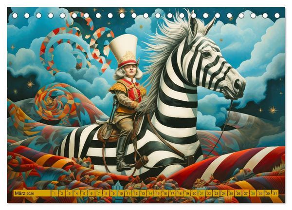 Produktbild: Zirkus Witzig und skurril (Tischkalender 2026 DIN A5 quer), CALVENDO Monatskalender