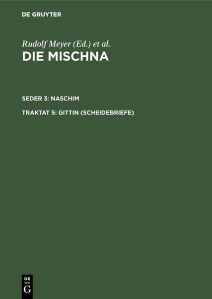 Produktbild: Gittin (Scheidebriefe)