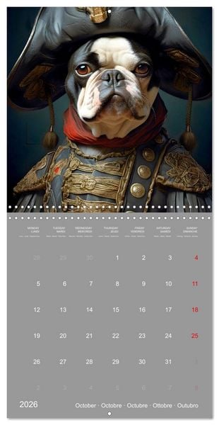 Produktbild: If dogs were humans (Wall Calendar 2026 12 &times; 12 Inch) CALVENDO 12 Month Wall Calendar