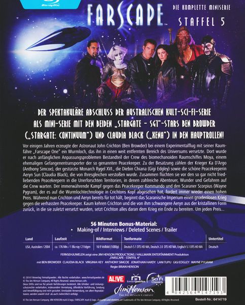 Produktbild: Farscape - Verschollen im All - Staffel 5/Die komplette Miniserie