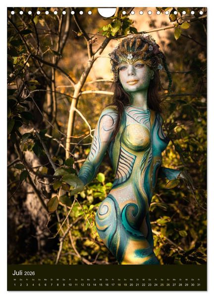 Produktbild: Bodypainting Adventures (Wandkalender 2026 DIN A4 hoch), CALVENDO Monatskalender