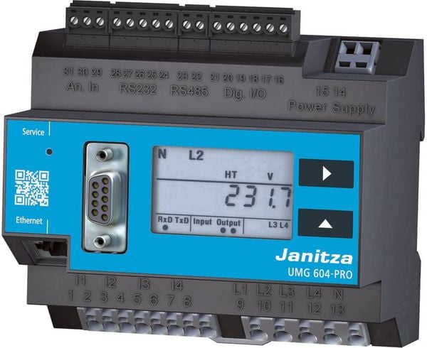 Janitza UMG 604-PRO 230V Spannungsqualitäts-Analysator