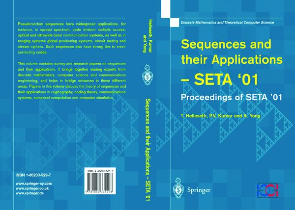 Produktbild: Sequences and their Applications