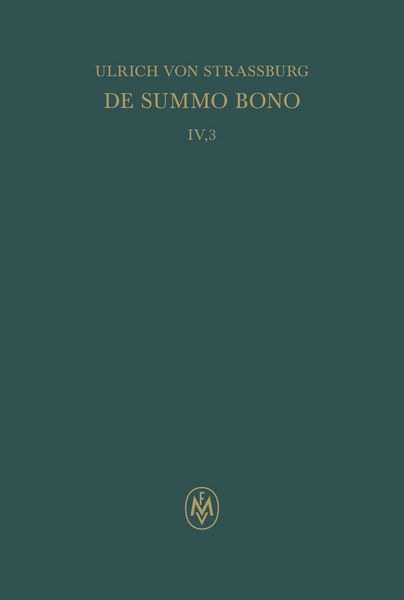 Produktbild: De summo bono. Liber IV, Tractatus 3