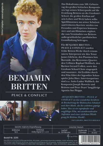 Produktbild: Benjamin Britten - Peace & Conflict (OmU)
