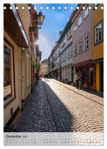 Produktbild: Ein Blick auf Erfurt in Farbe (Tischkalender 2027 DIN A5 hoch), CALVENDO Monatskalender