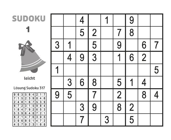 Produktbild: Pocket-Buch Weihnachtsausgabe Sudoku