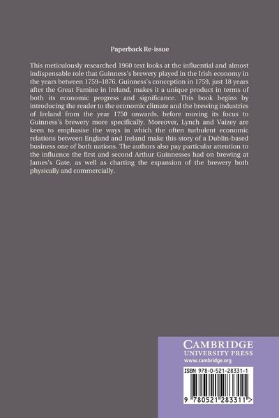 Produktbild: Guinness's Brewery in the Irish Economy 1759 1876