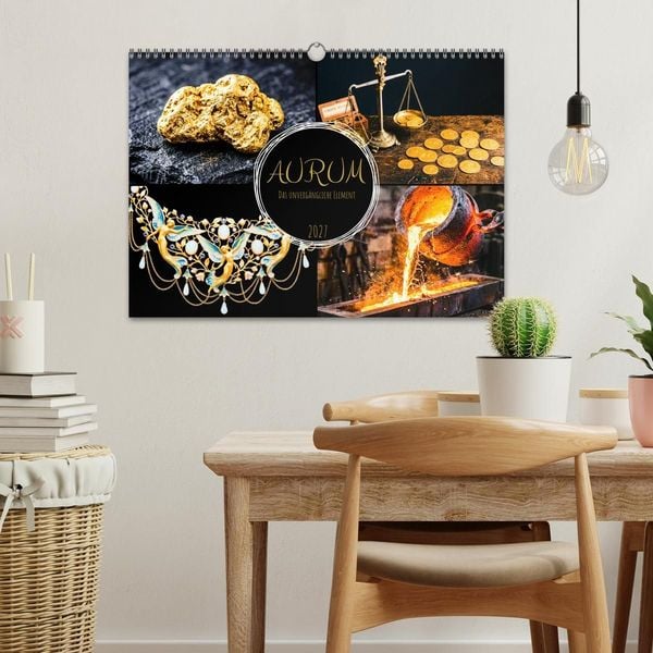 Produktbild: AURUM Das unverg&auml;ngliche Element (Wandkalender 2027 DIN A3 quer), CALVENDO Monatskalender