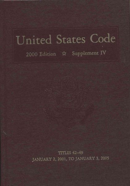 Produktbild: United States Code, 2002, Supplement IV
