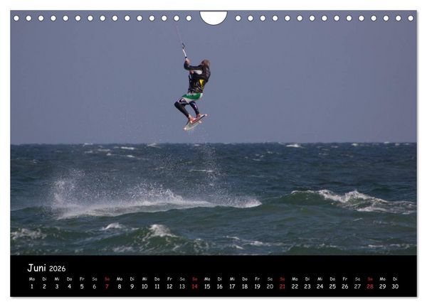 Produktbild: Kitesurfen &ndash; Faszination auf dem Wasser (Wandkalender 2026 DIN A4 quer), CALVENDO Monatskalender