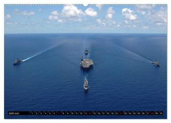 Produktbild: Kriegsschiffe der USA (hochwertiger Premium Wandkalender 2026 DIN A2 quer), Kunstdruck in Hochglanz