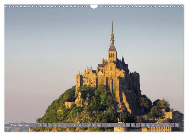 Produktbild: Le Mont-Saint-Michel - Sagenumwobener Klosterberg im Watt (Wandkalender 2026 DIN A3 quer), CALVENDO Monatskalender
