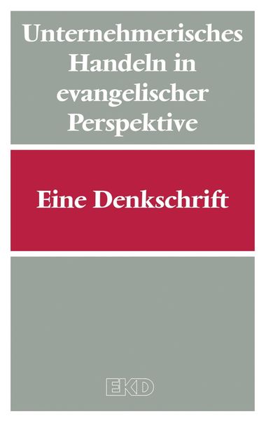 Produktbild: Unternehmerisches Handeln in evangelischer Perspektive