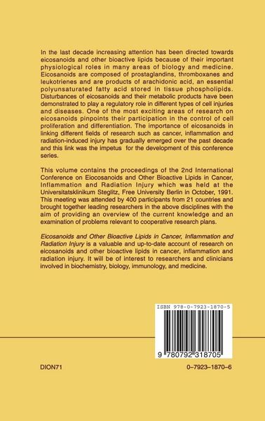 Produktbild: Eicosanoids and Other Bioactive Lipids in Cancer, Inflammation and Radiation Injury