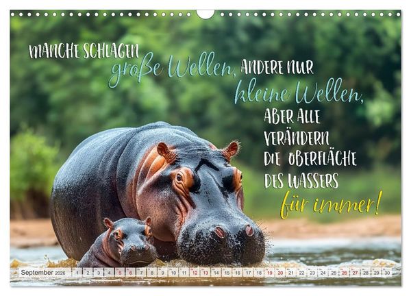 Produktbild: Ein tierisch gutes Jahr (Wandkalender 2026 DIN A3 quer), CALVENDO Monatskalender