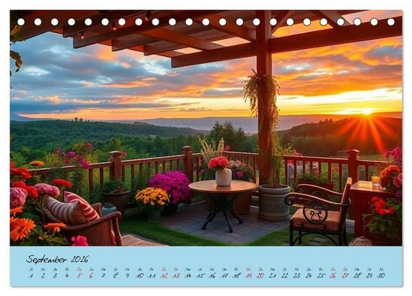 Produktbild: Zwischen H&uuml;geln und Tr&auml;umen &ndash; magische Orte, an denen die Zeit stillsteht (Tischkalender 2026 DIN A5 quer), CALVENDO Monatskalender