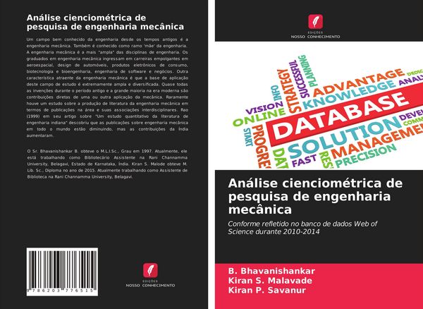 Produktbild: An&aacute;lise cienciom&eacute;trica de pesquisa de engenharia mec&acirc;nica