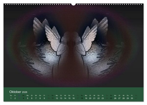 Produktbild: AUF ENGELSFL&Uuml;GELN (Wandkalender 2026 DIN A2 quer), CALVENDO Monatskalender