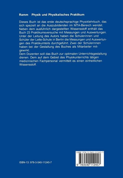 Produktbild: Physik und Physikalisches Praktikum