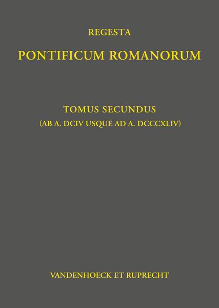 Produktbild: Regesta Pontificum Romanorum