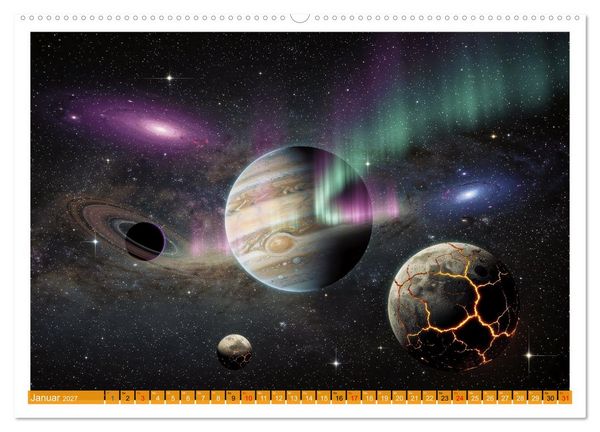 Produktbild: Kosmische Anomalien (hochwertiger Premium Wandkalender 2027 DIN A2 quer), Kunstdruck in Hochglanz