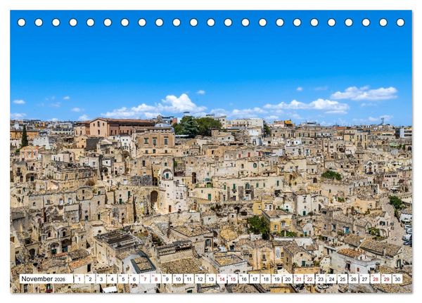 Produktbild: Matera - Die Stadt der Sassi (Tischkalender 2026 DIN A5 quer), CALVENDO Monatskalender