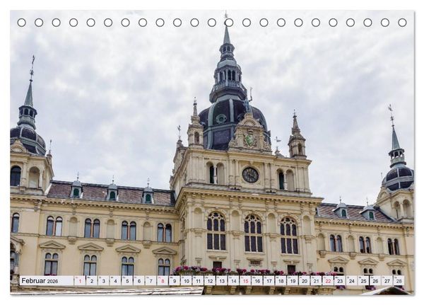 Produktbild: Geliebtes Graz. Schmuckst&uuml;ck und Herzensstadt (Tischkalender 2026 DIN A5 quer), CALVENDO Monatskalender