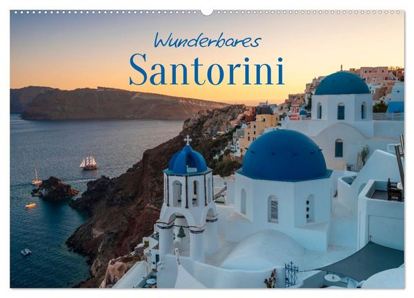 Wunderbares Santorini - Matteo Colombo (Wandkalender 2026 DIN A2 quer), CALVENDO Monatskalender