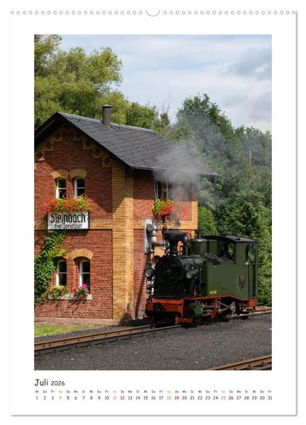 Produktbild: Faszination Museumsbahn (Wandkalender 2026 DIN A2 hoch), CALVENDO Monatskalender