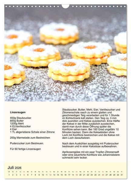 Produktbild: Pl&auml;tzchen. Kekse f&uuml;r das ganze Jahr! (Wandkalender 2026 DIN A3 hoch), CALVENDO Monatskalender