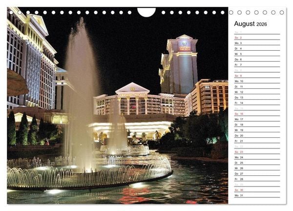 Produktbild: LAS VEGAS - by night (Wandkalender 2026 DIN A4 quer), CALVENDO Monatskalender