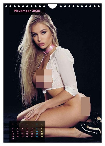 Produktbild: Blonde Girls typisch pink (Wandkalender 2026 DIN A4 hoch), CALVENDO Monatskalender