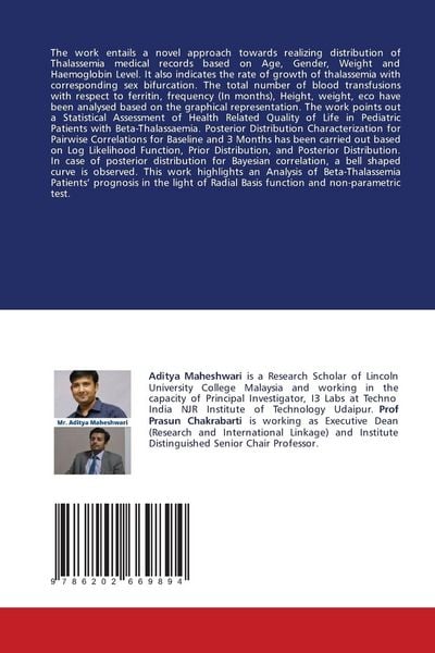 Produktbild: Beta Thalassemia - A Data Analytics Perspective