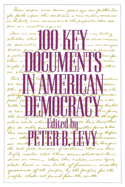 Produktbild: 100 Key Documents in American Democracy
