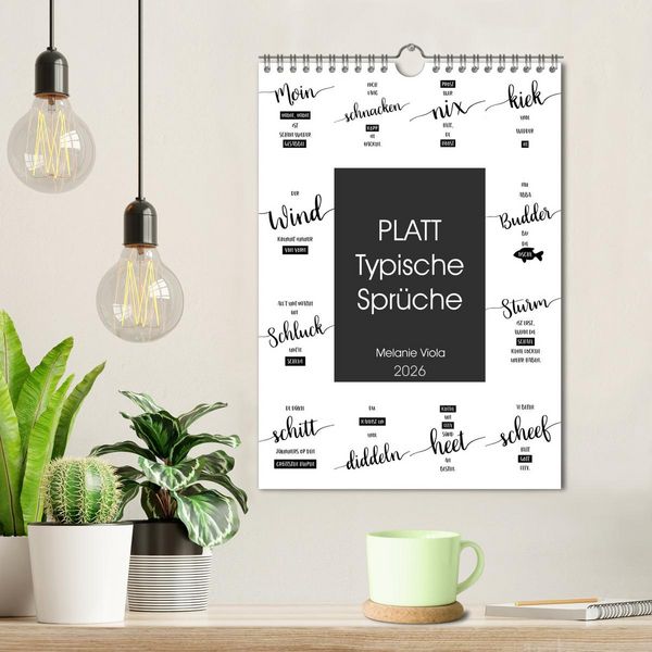 Produktbild: PLATT Typische Spr&uuml;che (Wandkalender 2026 DIN A4 hoch), CALVENDO Monatskalender